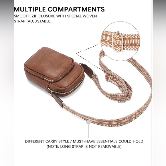 Brown Leather Crossbody Bag - Picture 4 of 4